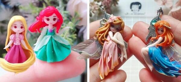 عکس عروسک سازی با خمیر