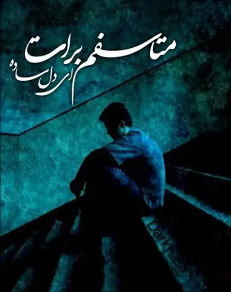 عکس نوشته متاسفم برات ای دل ساده