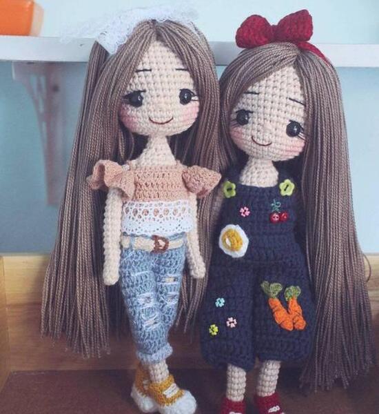 عکس عروسک کوچک بافتنی