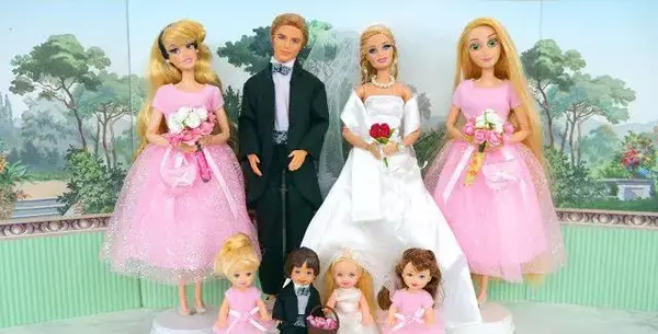 عکس عروسک باربی عروس و داماد