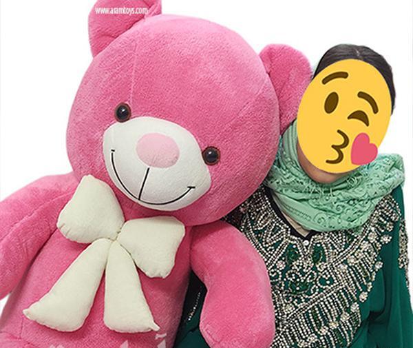 عکس عروسک خرس صورتی