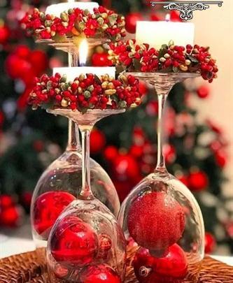 عکس ایده برای تزیین انار شب یلدا