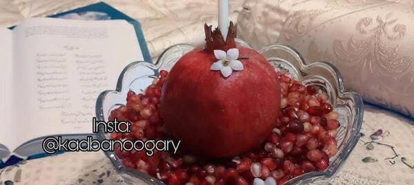 عکس ایده برای تزیین انار شب یلدا
