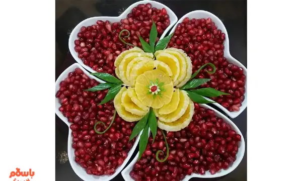 عکس ایده برای تزیین انار شب یلدا