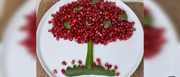 عکس ایده برای تزیین انار شب یلدا