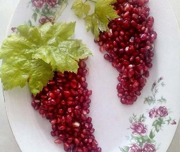 عکس ایده با انار برای شب یلدا