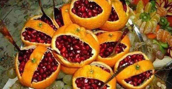 عکس ایده شب یلدا انار