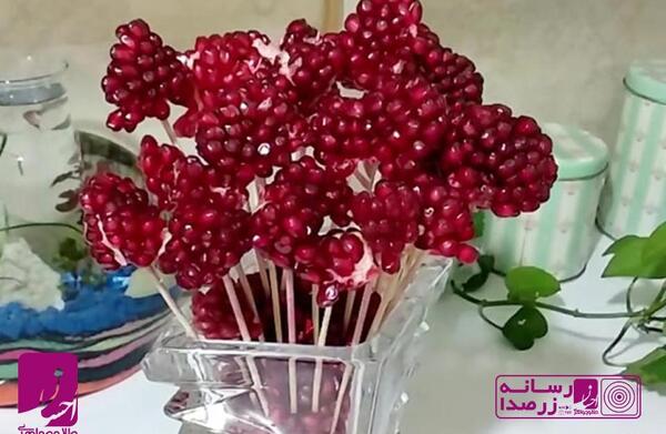 عکس ایده تزیین انار یلدا
