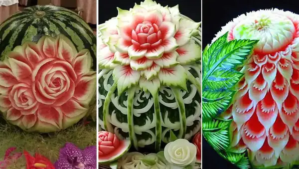 عکس ایده برای شب یلدا هندوانه