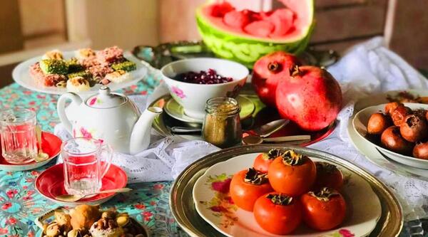 عکس ایده برای پذیرایی شب یلدا