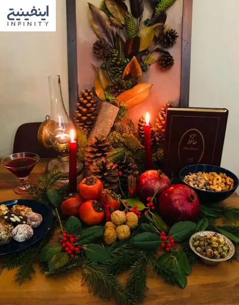 عکس ایده پذیرایی شب یلدا