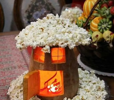 عکس ایده پفیلا یلدایی مدرسه