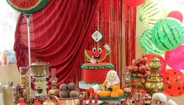 عکس ایده برای تزیین یلدا مدرسه