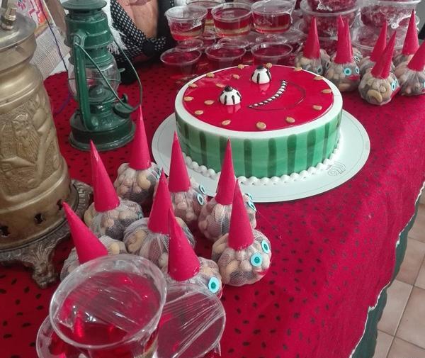 عکس ایده تم یلدا برای مدرسه