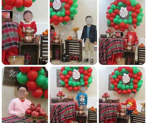 عکس ایده تم یلدا برای مدرسه