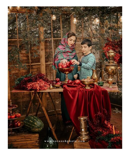 عکس ایده تم یلدا برای عکاسی