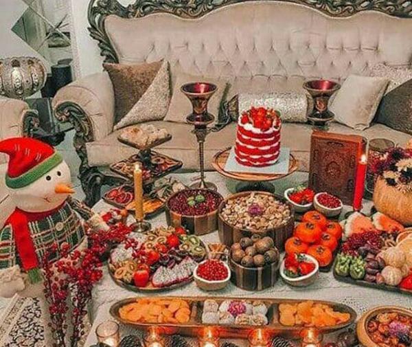 عکس ایده تزیین یلدا برای عروس