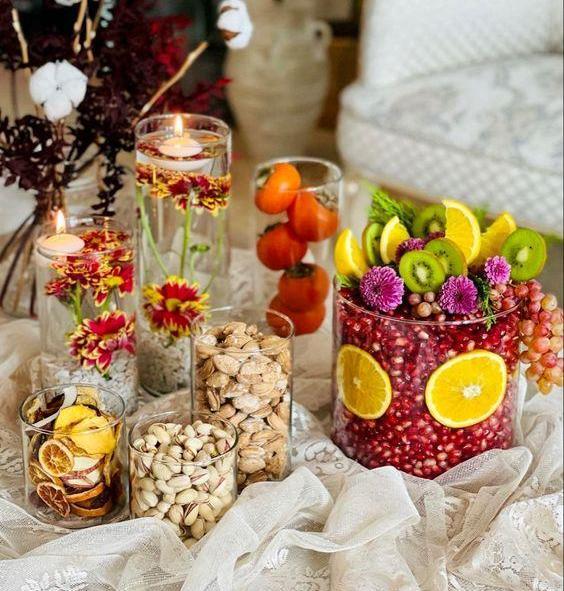 عکس ایده تزیین شب یلدا عروس