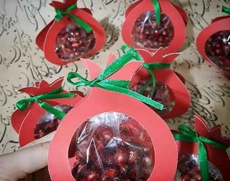 عکس ایده تنقلات یلدا برای مدرسه
