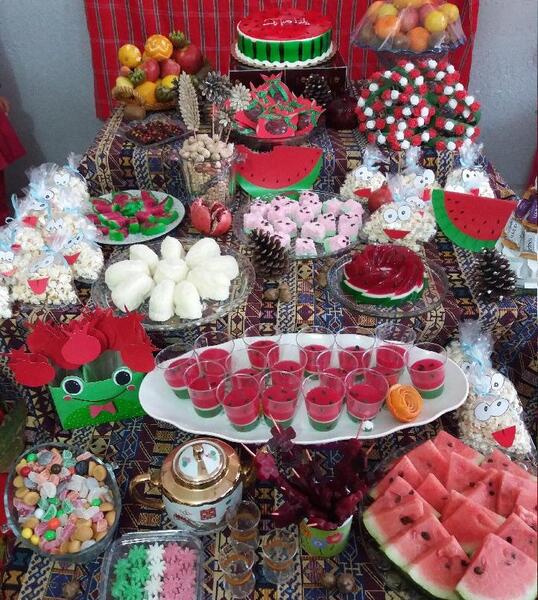 عکس ایده جشن یلدایی مدرسه