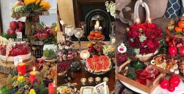 عکس ایده چیدمان یلدایی ساده و شیک