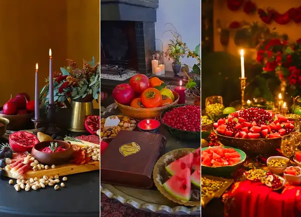 عکس ایده چیدمان شب یلدا
