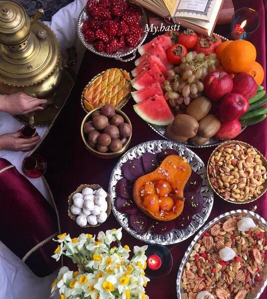 عکس ایده تزیین خوراکی شب یلدا