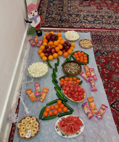 عکس ایده دکور یلدا ساده