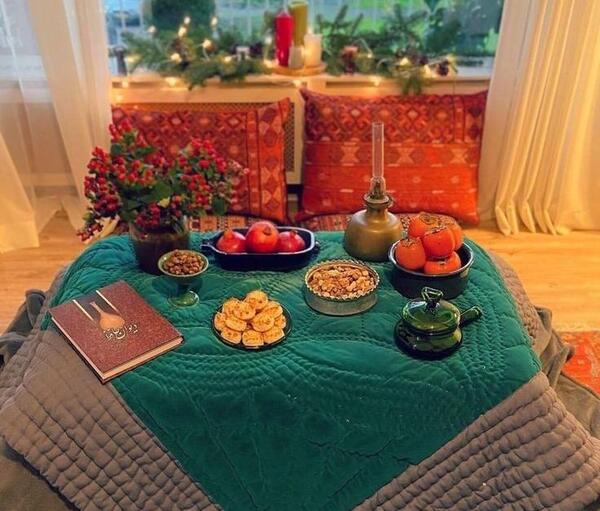 عکس ایده دکور یلدا ساده