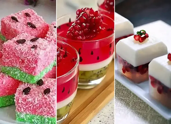 عکس ایده برای شب یلدا با ژله