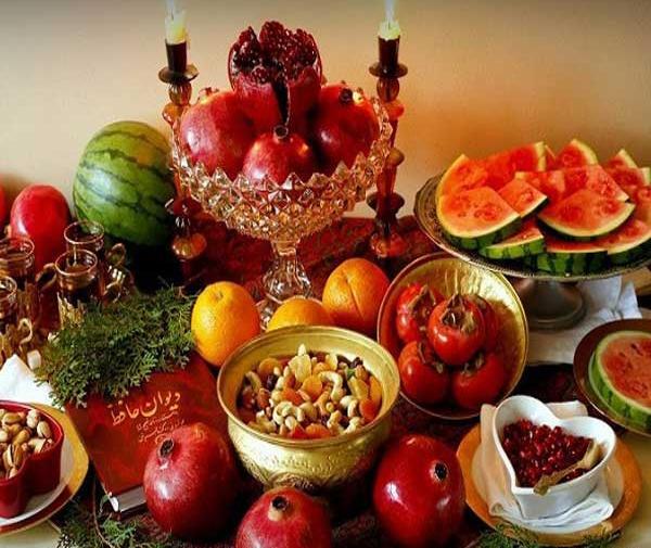 عکس ایده برای سفره یلدا مدرسه