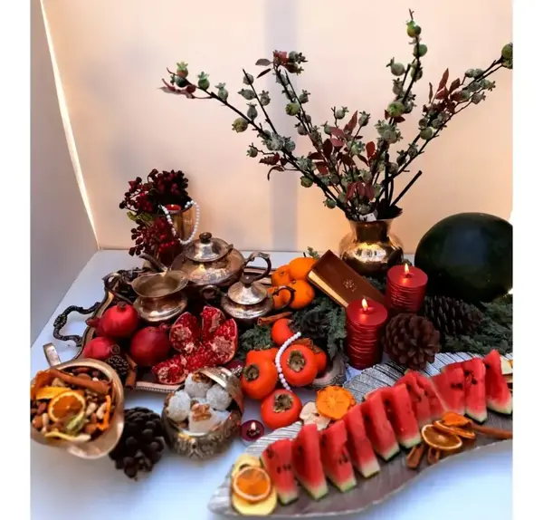 عکس ایده برای سفره یلدا ساده