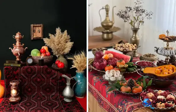 عکس ایده برای سفره شب یلدا