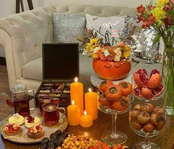 عکس ایده برای سفره شب یلدا