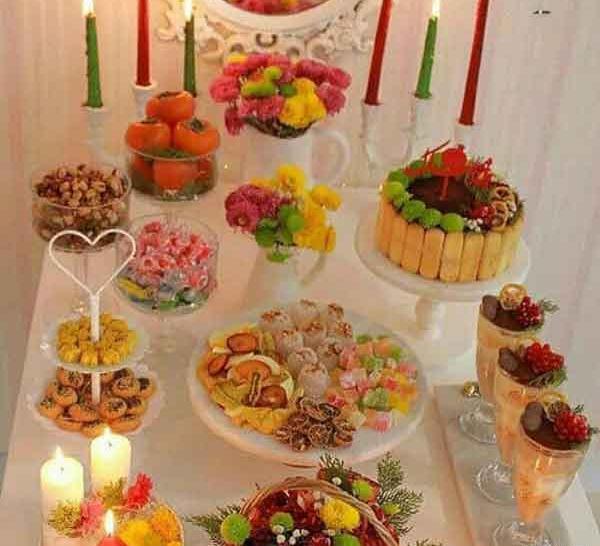 عکس ایده تزیین شب یلدا ساده