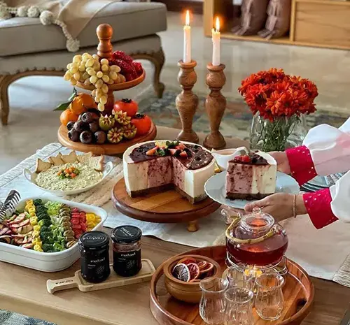 عکس ایده سفره یلدا ساده