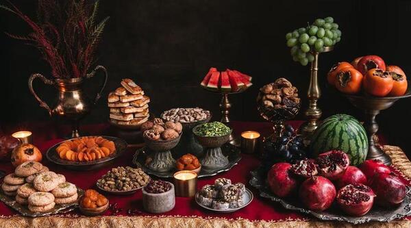 عکس ایده سفره یلدا عروس
