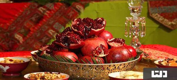 عکس ایده سفره یلدا ساده و شیک