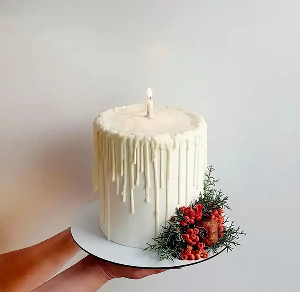 عکس ایده کیک شب یلدا خانگی