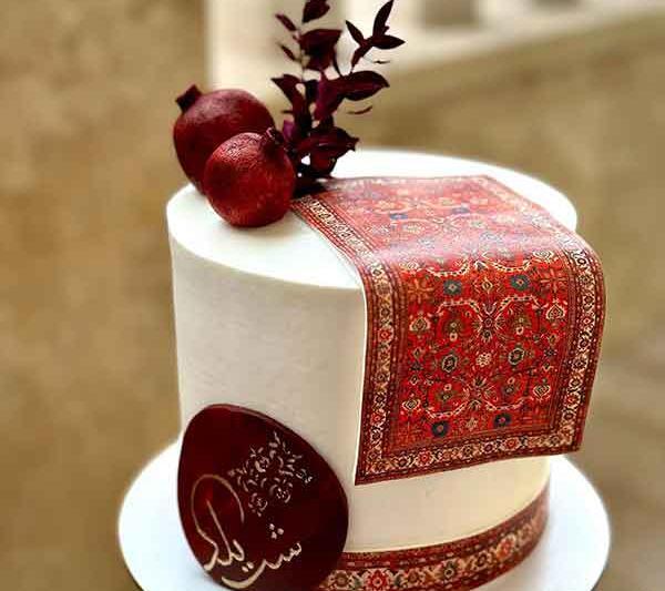 عکس ایده ی کیک شب یلدا