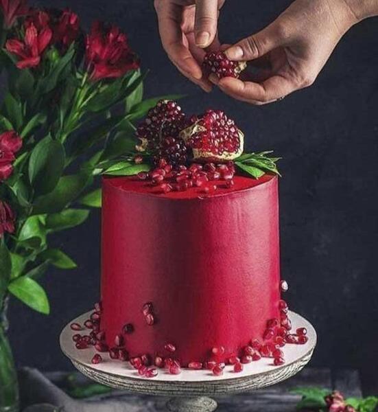 عکس ایده های کیک شب یلدا