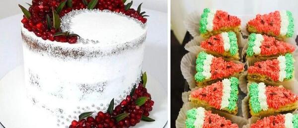 عکس ایده برای کیک یلدایی