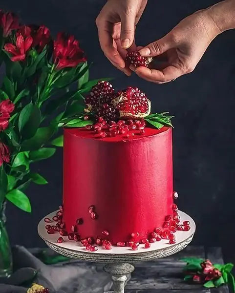 عکس ایده برای کیک یلدایی