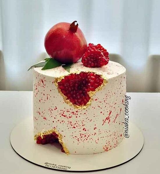 عکس ایده کیک یلدایی