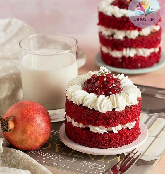 عکس ایده برای تزیین کیک یلدا