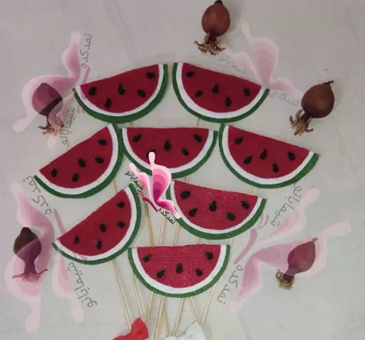 عکس ایده گیفت یلدا با نمد