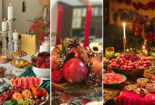 عکس ایده برای میز یلدایی