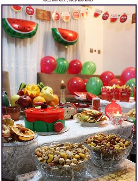 عکس ایده تزیین شب یلدا مهد کودک