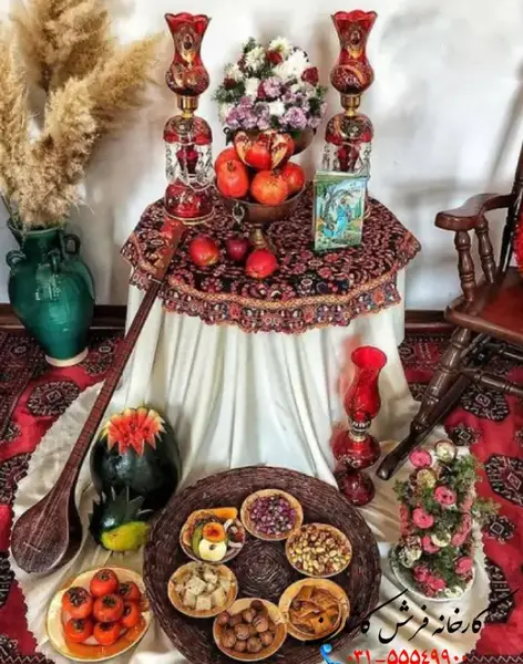 عکس ایده سفره شب یلدا برای مدرسه