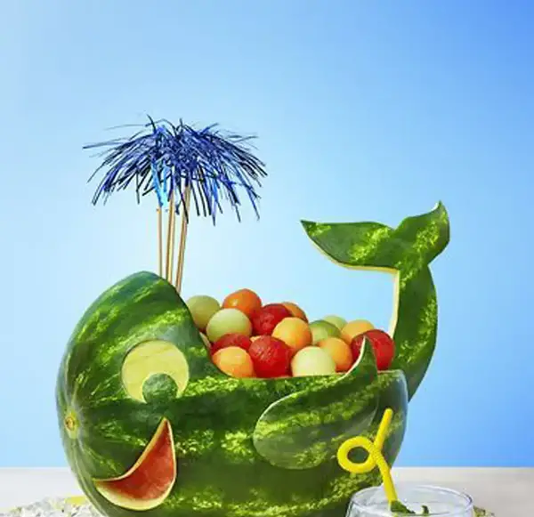 عکس ایده برای تزیین هندوانه شب یلدا